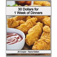 30 Dollars For 1 Week Of Dinners Meal Plan eBook